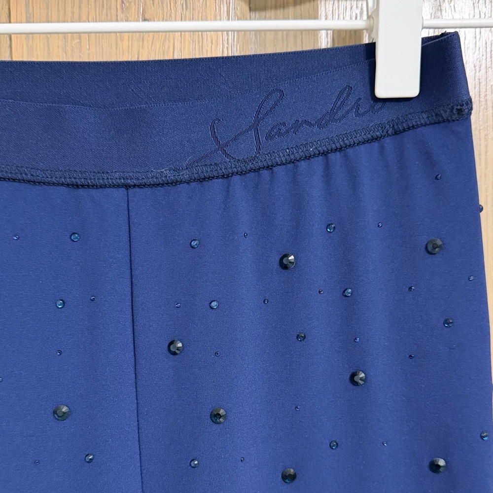 Sandro Navy Blue Embellished Leggings Size 34/XS